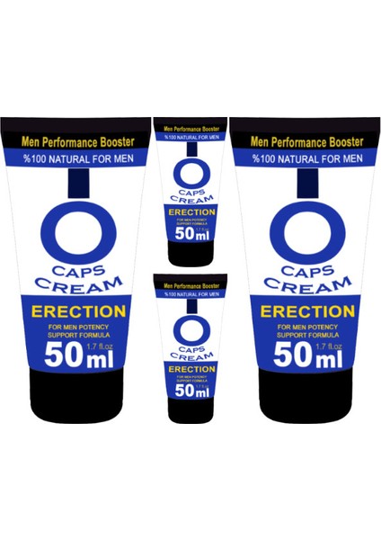 50 ml 4 Adet Erkeklere Özel Hareketlendirici Sertlik Kremi