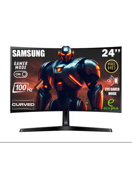 Essential S36G 24''100 Hz 4 Ms(Hdmı+D-Sub) Full Hd Curved Monitör LS24D366GAUXUF