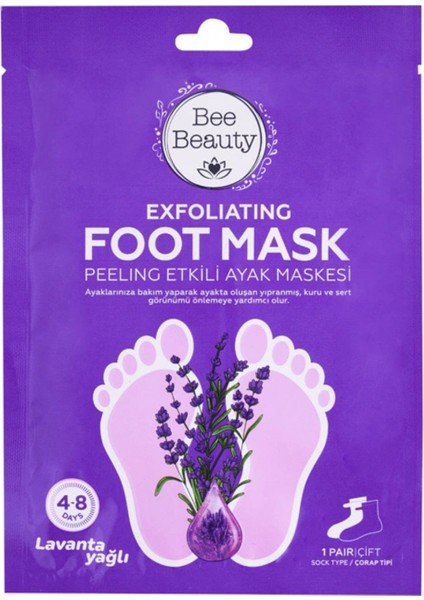 Peeling Etkili Ayak Maskesi Nemlendirici Kolajen Manikür El Maskesi (1 Çift)