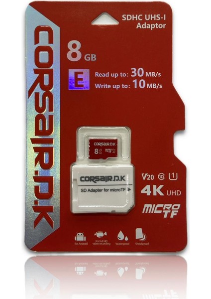 .d.k Yüksek Hızlı Micro Sd Kart 8gb - 4K UHD Micro Sd Card