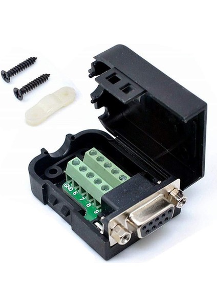 D-Sub 9 Pin Klemensli Konnektör - Dişi