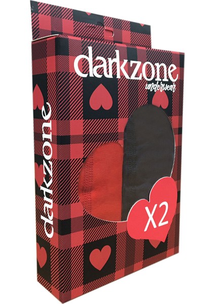 DZNVD1103 Düz Kırmızı - Lacivert Erkek Boxer fiyatları