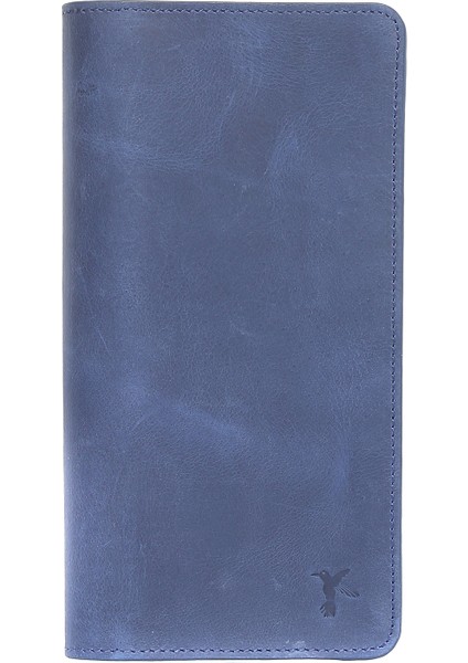 Lacivert Erkek Deri Cüzdan FRK 253 MIKNATISLI TELEFONLU