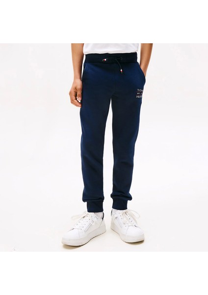 Cuffed Leg Logo Çocuk Siyah Eşofman ALTI.C1G