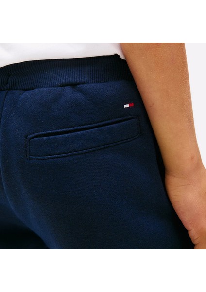 Cuffed Leg Logo Çocuk Siyah Eşofman ALTI.C1G