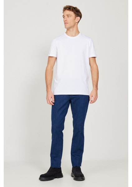 Slim Fit Dar Kesim 5 Cep Pamuklu Denim Jean Kot Pantolon fiyatları