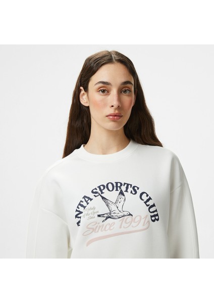 Sports Club Kadın Beyaz Hoodie.1 fırsatları