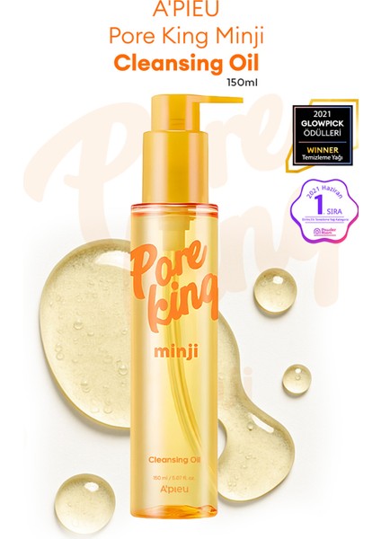Gözenek Arındıran & Siyah Nokta Karşıtı Temizleme Yağı A'PIEU Pore King Minji Cleansing Oil
