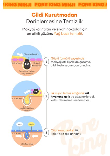 Gözenek Arındıran & Siyah Nokta Karşıtı Temizleme Yağı A'PIEU Pore King Minji Cleansing Oil modelleri