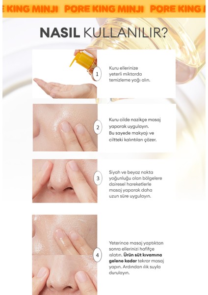 Gözenek Arındıran & Siyah Nokta Karşıtı Temizleme Yağı A'PIEU Pore King Minji Cleansing Oil fırsatları