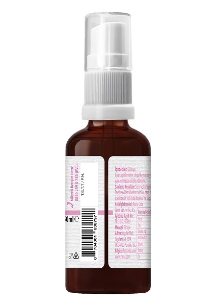 Gül Suyu 50 ml Normal Ciltler İçin Ferahlatıcı Etkiyle Doğal Gül Aroması