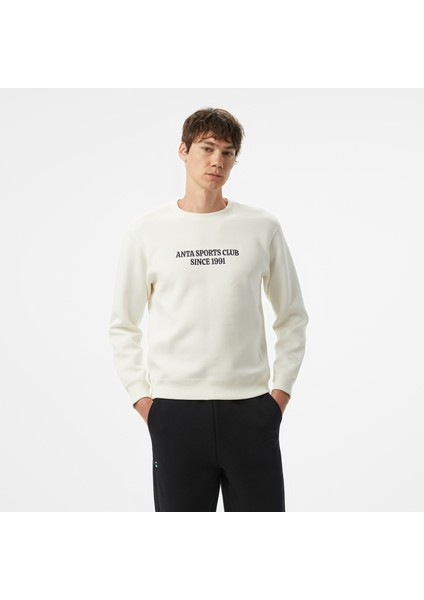 Sports Club Erkek Beyaz Sweatshirt.1