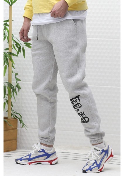 Erkek Kışlık 3 Iplik Şardonlu Eşofman Altı Heart Baskı indirimleri