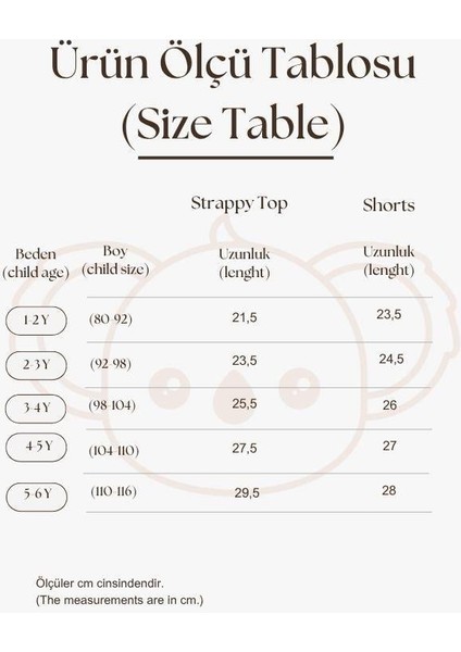 Bej Çizgili Volanlı Kız Askılı ve Şort Takım modelleri