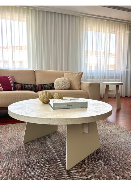 Wing Modern Orta Sehpa Metal Ayak Minimalist Tasarım