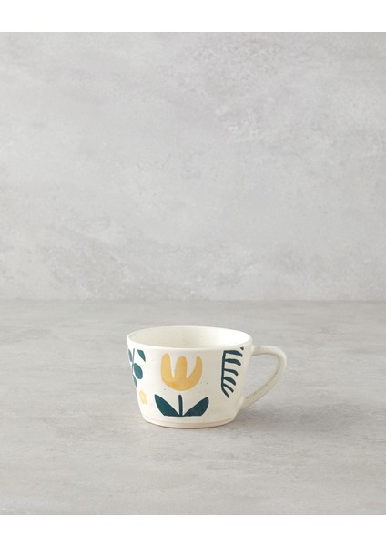 Sun Time Stoneware Kupa 220 ml Sarı-Yeşil