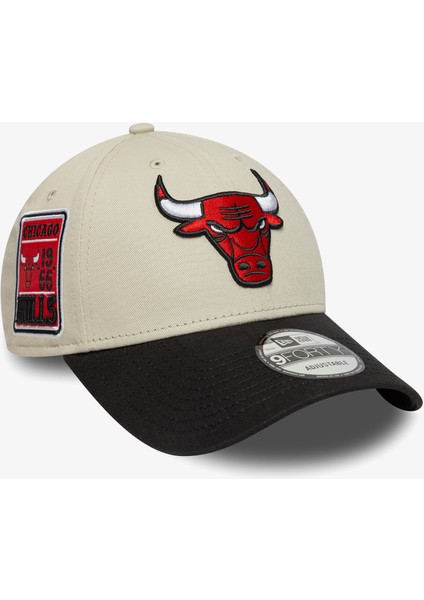 Contrast Patch Chicago Bulls Unisex Krem/siyah Şapka.- modelleri