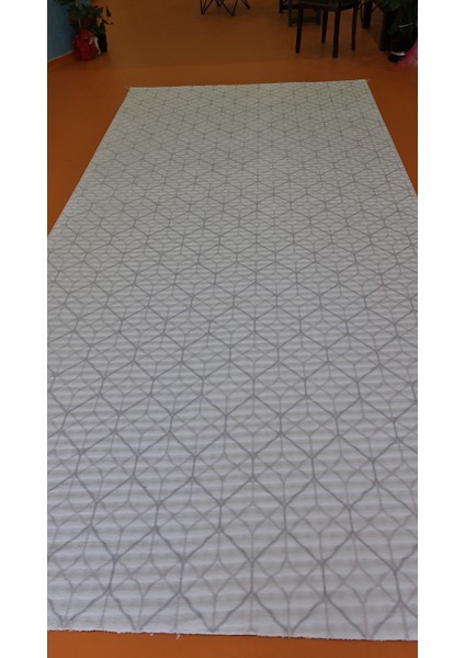 Konforsa Gri - Krem Renginde Modern Desenli Bubble Halı – Yumuşak Dokulu, Leke Tutmaz, Kaymaz Tabanlı Halı