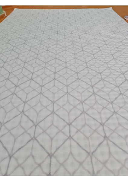 Konforsa Gri - Krem Renginde Modern Desenli Bubble Halı – Yumuşak Dokulu, Leke Tutmaz, Kaymaz Tabanlı Halı