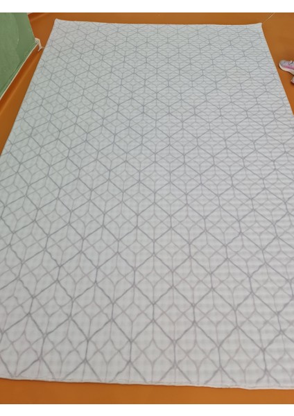 Konforsa Gri - Krem Renginde Modern Desenli Bubble Halı – Yumuşak Dokulu, Leke Tutmaz, Kaymaz Tabanlı Halı