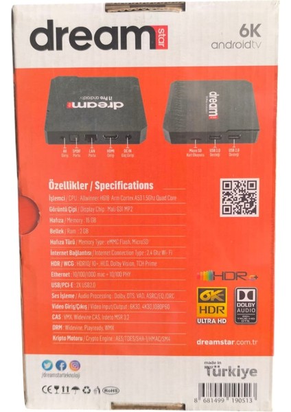I1 Pro 6k Ikinci Nesil Android 14 Android Box