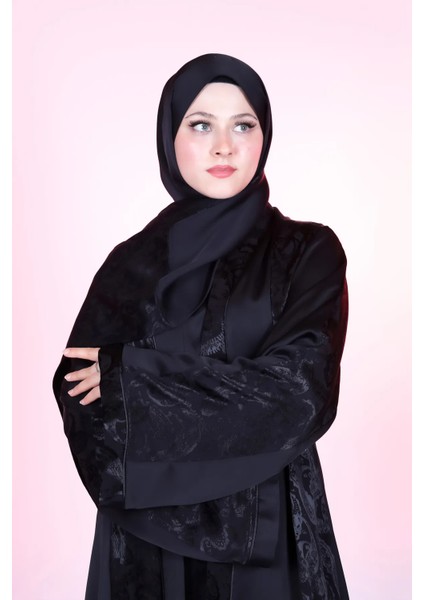 Desenli Jessica Ipeği Siyah Ferace indirimleri