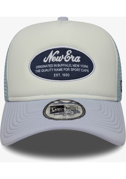 Oval Foam Patch Trucker Kadın Mavi/beyaz Şapka.- fiyatları