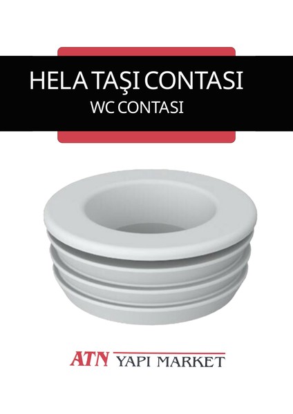 Hela Taşı Contası – Wc Gider Contası – Tuvalet Sızdırmazlık Lastiği (5 Adet)