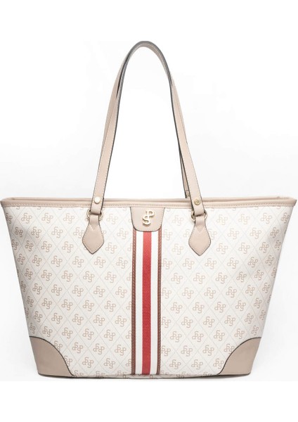 Kadın Omuz Çantası 1169-46332 Sılver Polo Bayan Çantası C178 Bej-Mat Kum