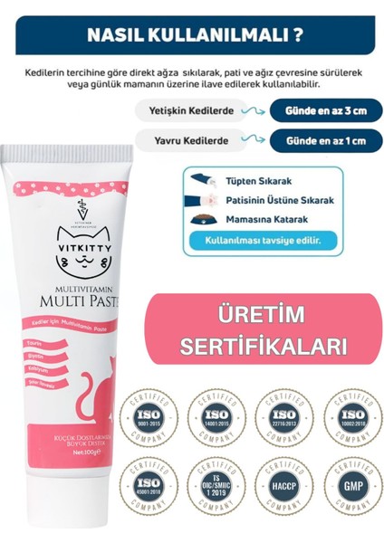 Kediler Için Multivitamin Malt Macun 100 gr (Multivitamin Paste ) modelleri