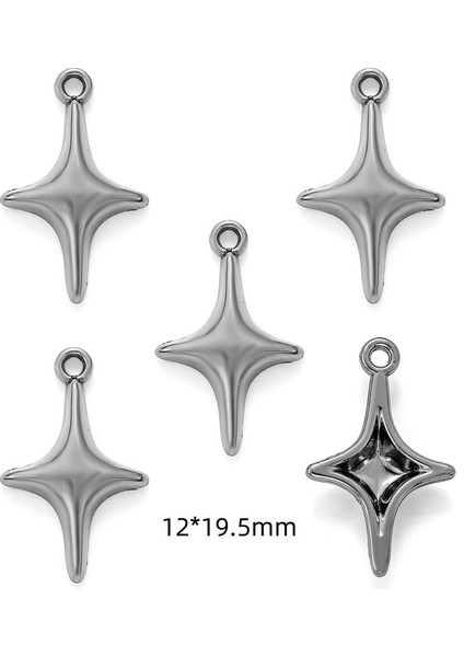 Yeni Dıy Alaşım Takı Aksesuarları Çapraz Yıldız Ay Kolye Bilezik Anahtarlık Dekoratif Kolye Okul Çantası Kolye (Yurt Dışından)