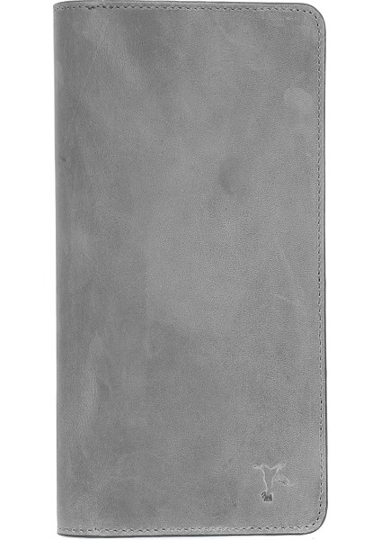 Gri Erkek Deri Cüzdan FRK 253 MIKNATISLI TELEFONLU