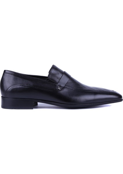 - Siyah Hakiki Deri Erkek Klasik Ayakkabı 9545 - 6954