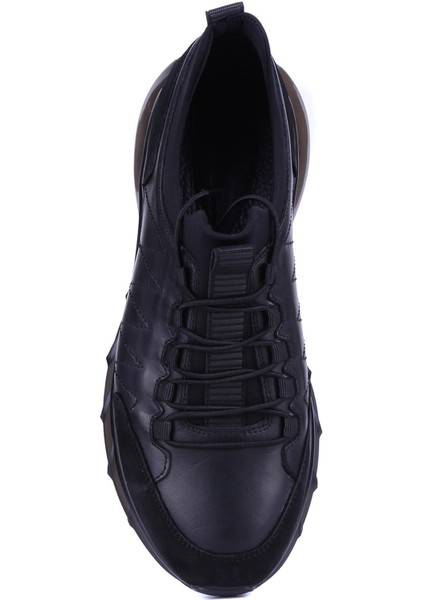 - Siyah Hakiki Deri Erkek Air Taban Günlük Ayakkabı 9743 - 6956 indirimleri