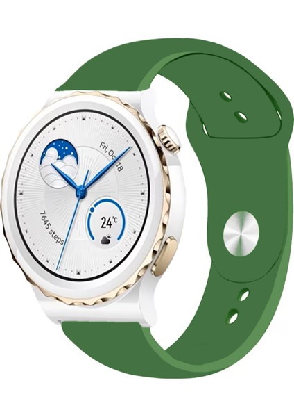 Huawei Watch Gt3 Pro 43MM Seramik ile Uyumlu Kordon Yumuşak Dokulu Silikon Kayış
