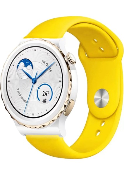 Huawei Watch Gt3 Pro 43MM Seramik ile Uyumlu Kordon Yumuşak Dokulu Silikon Kayış