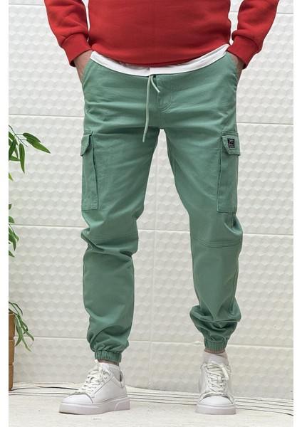 Erkek Beli Lastikli Likralı Kargo Cepli Gabardin Pantalon modelleri