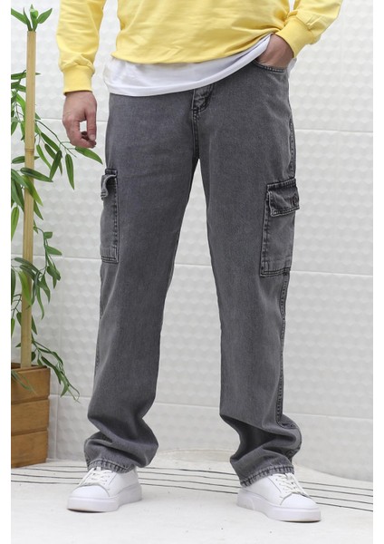 Erkek Kargo Cepli Rahat Kesim Baggy Kot Pantolon modelleri