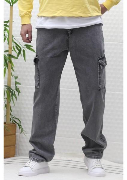 Erkek Kargo Cepli Rahat Kesim Baggy Kot Pantolon fırsatları