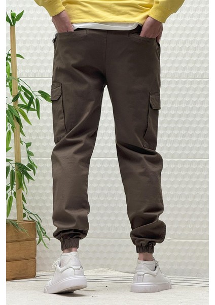 Erkek Beli Lastikli Likralı Kargo Cepli Gabardin Pantalon indirimleri