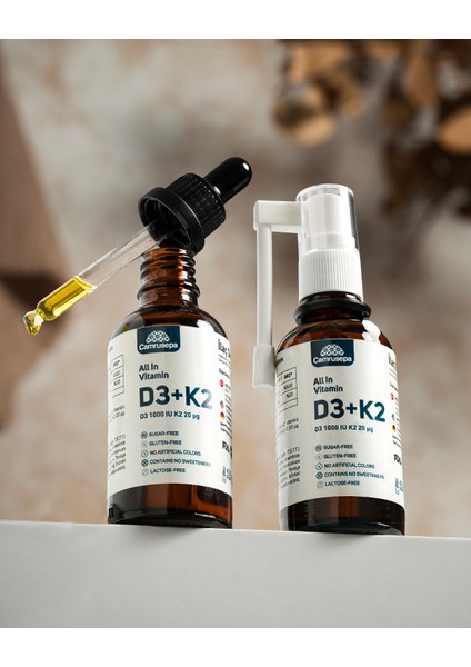 All In Vitamin D3+K2 - 50 ML - 425 PUFF