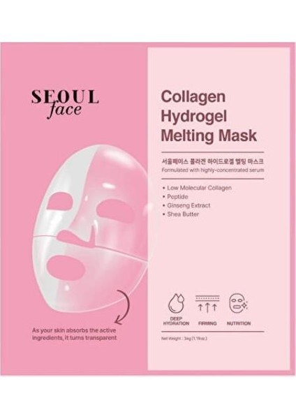 Pdrn Vitamin ve Kolajen Eriyen Şeffaflaşan Nemlendirici Melting Yüz Maskesi Seti 34 Gr. fırsatları