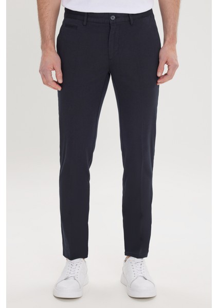 Slim Fit Dar Kesim Yan Cepli Pamuklu Esnek Armürlü Pantolon fırsatları