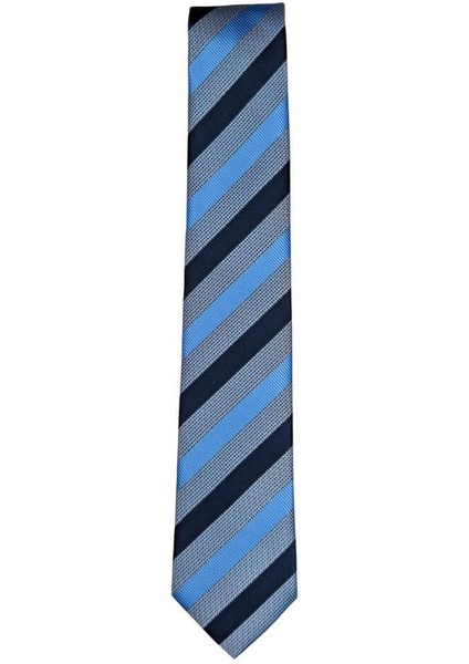 Mavi Lacivert Çizgili 7 cm Genişliğinde Ince Kravat fiyatları