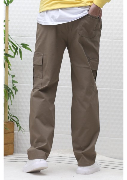 Erkek Kargo Cepli Baggy Gabardin Pantalon indirimleri