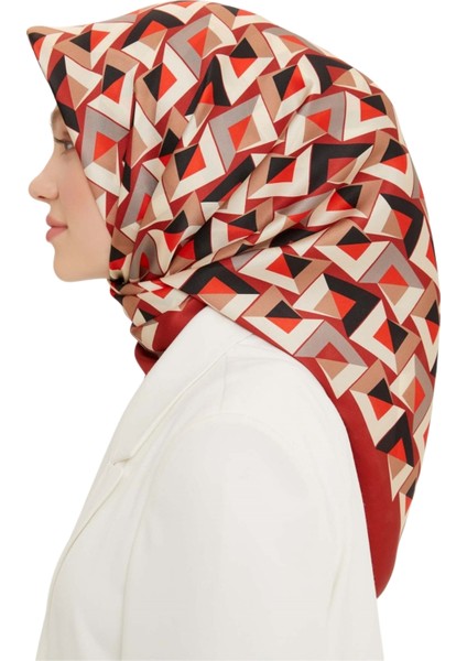 Nostalji Serisi İpek Twill Eşarp 8720D-02