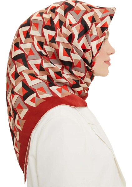 Nostalji Serisi İpek Twill Eşarp 8720D-02