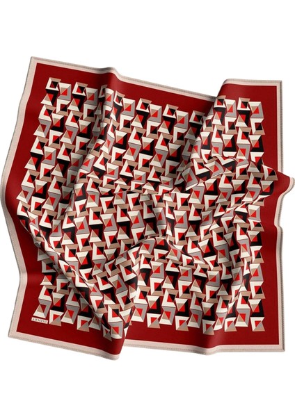 Nostalji Serisi İpek Twill Eşarp 8720D-02