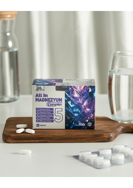 All In Magnezyum Complex 5 | 60 Tablet