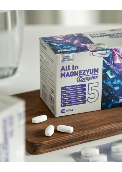 All In Magnezyum Complex 5 | 60 Tablet